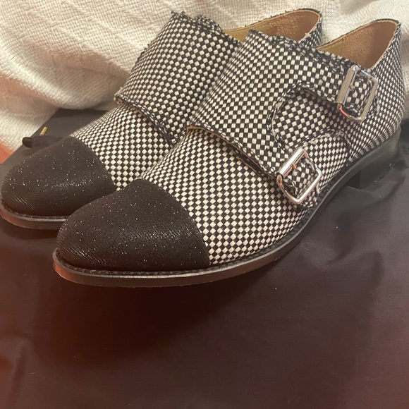 Office of Angela Scott Mr.Colin check size womens 39.5 EU /9 US - Picture 2 of 11